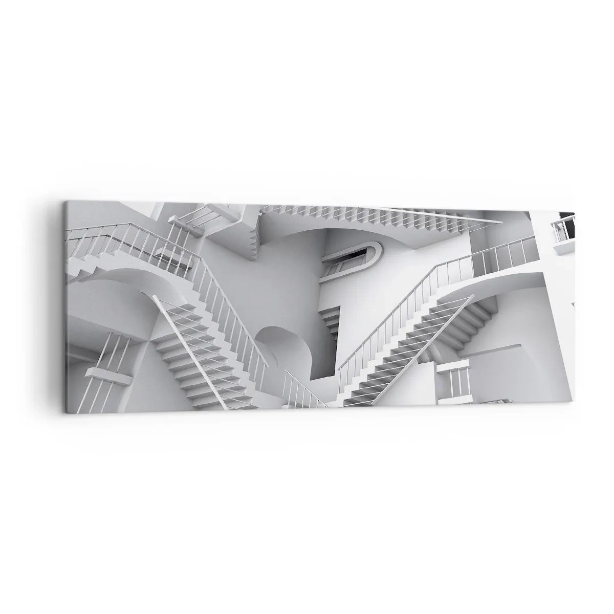 Schilderen op canvas - De paradoxen van de ruimte - 140x50 cm