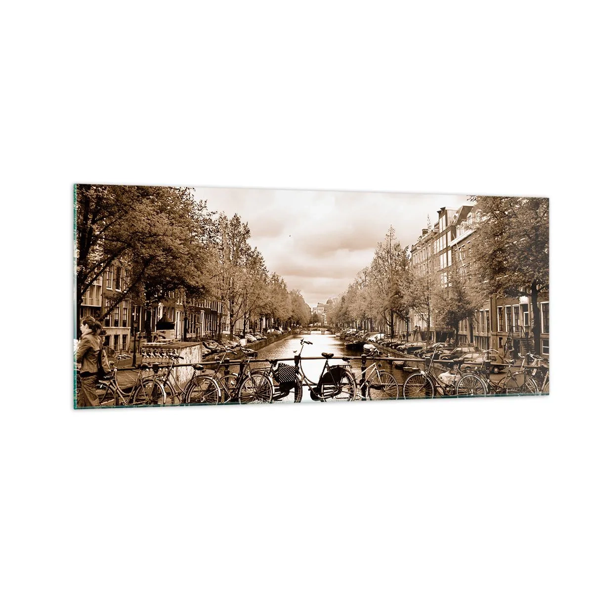 Schilderen op glas - Hollandse sfeer - 100x40 cm