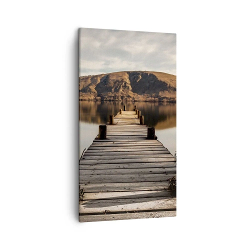 Schilderen op canvas - Landschap in stilte - 45x80 cm