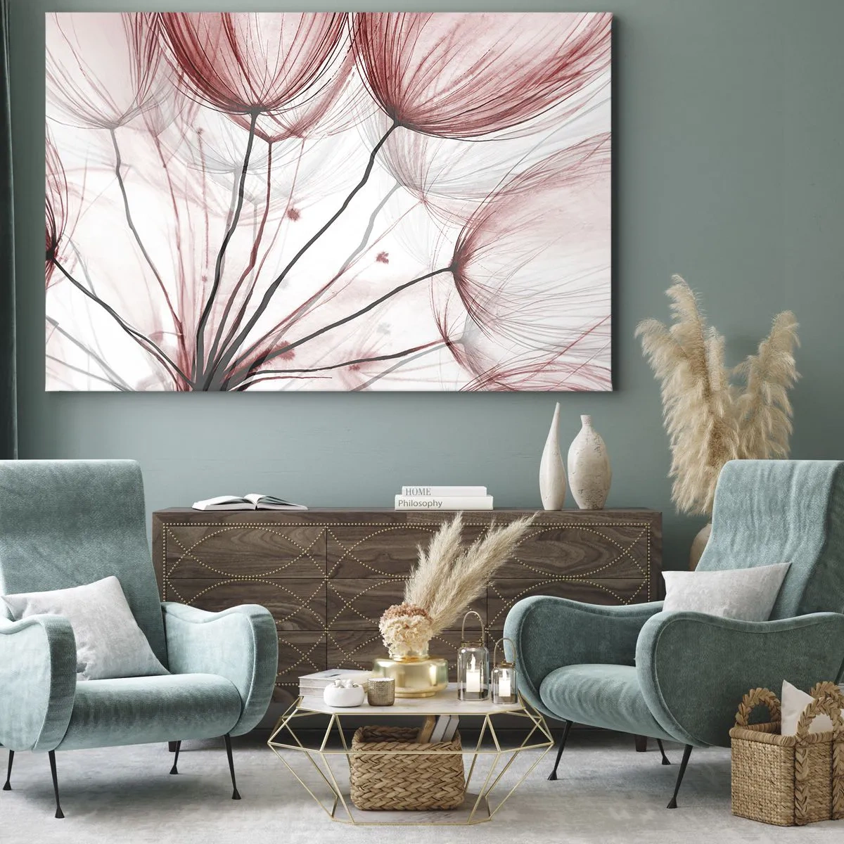 Schilderen op canvas - Vóór het vertrek - 120x80 cm