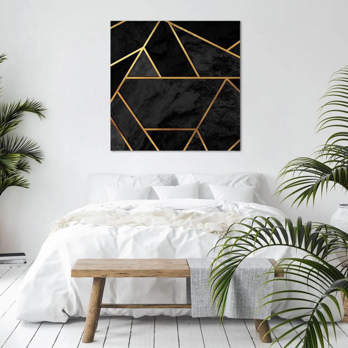 Schilderen op canvas - Duisternis en glans - 40x40 cm