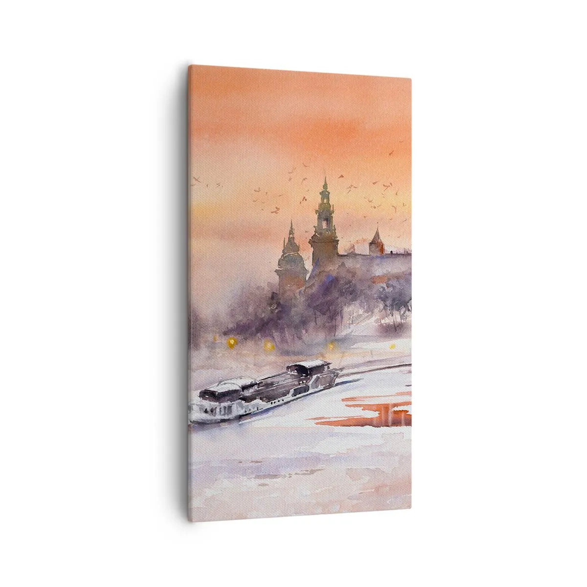 Schilderen op canvas - Koninklijke zonsondergang - 55x100 cm