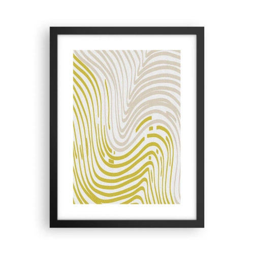 Poster in een zwarte lijst - Een compositie met een zachte buiging - 30x40 cm