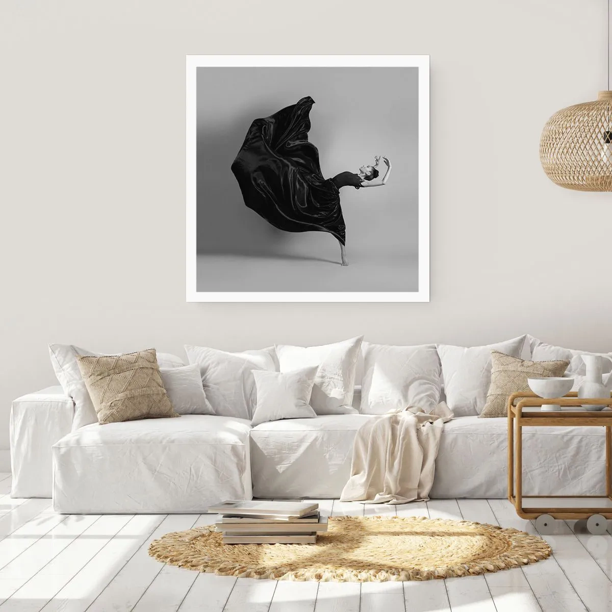 Poster - Gevleugeld door muziek - 40x40 cm