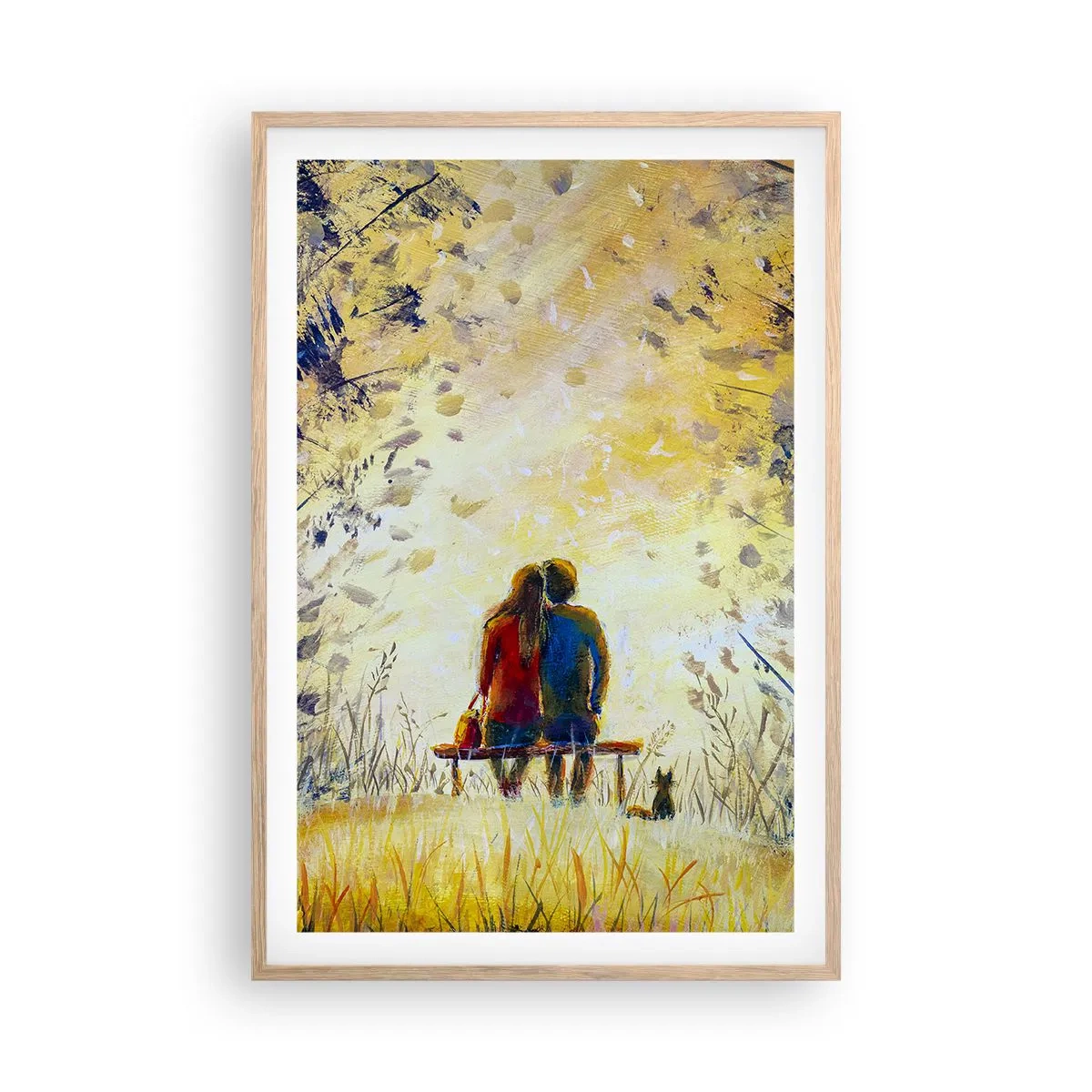 Een poster in een licht eiken lijst - Een magisch moment - 61x91 cm