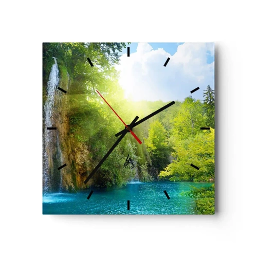Wandklok - Klok - Het moet Eden zijn - 40x40 cm