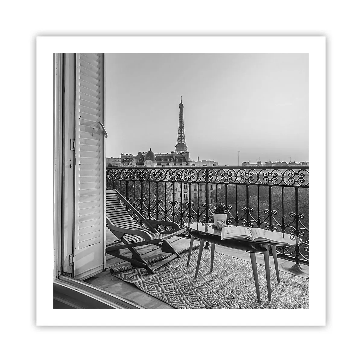 Poster - Parijs' namiddag - 60x60 cm