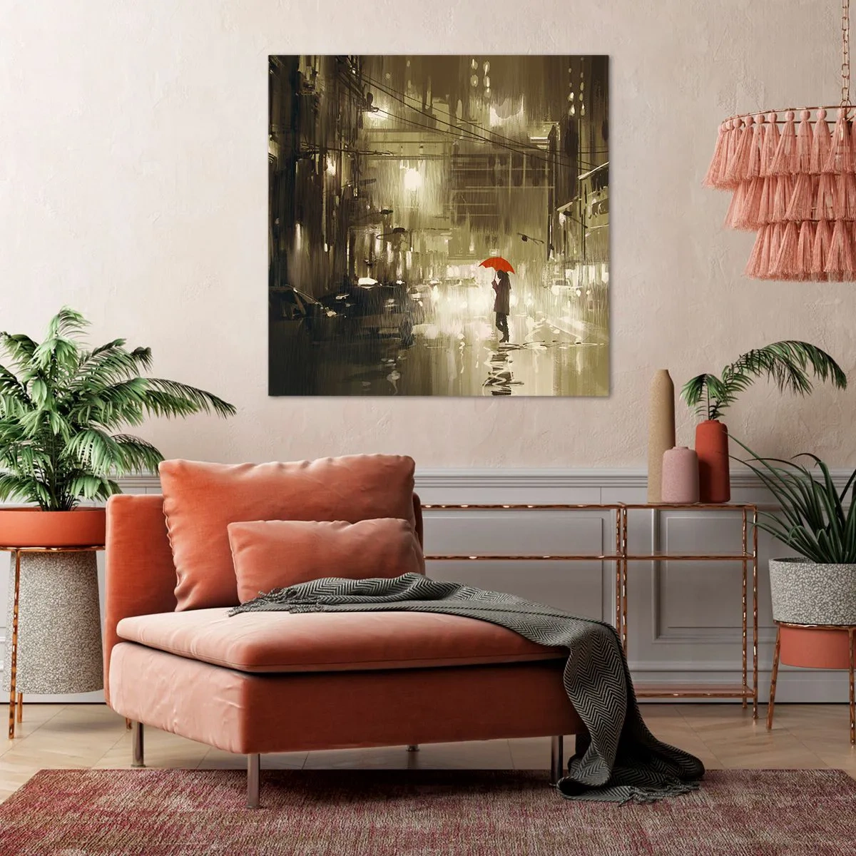 Schilderen op canvas - Alleen maar niet eenzaam - 40x40 cm