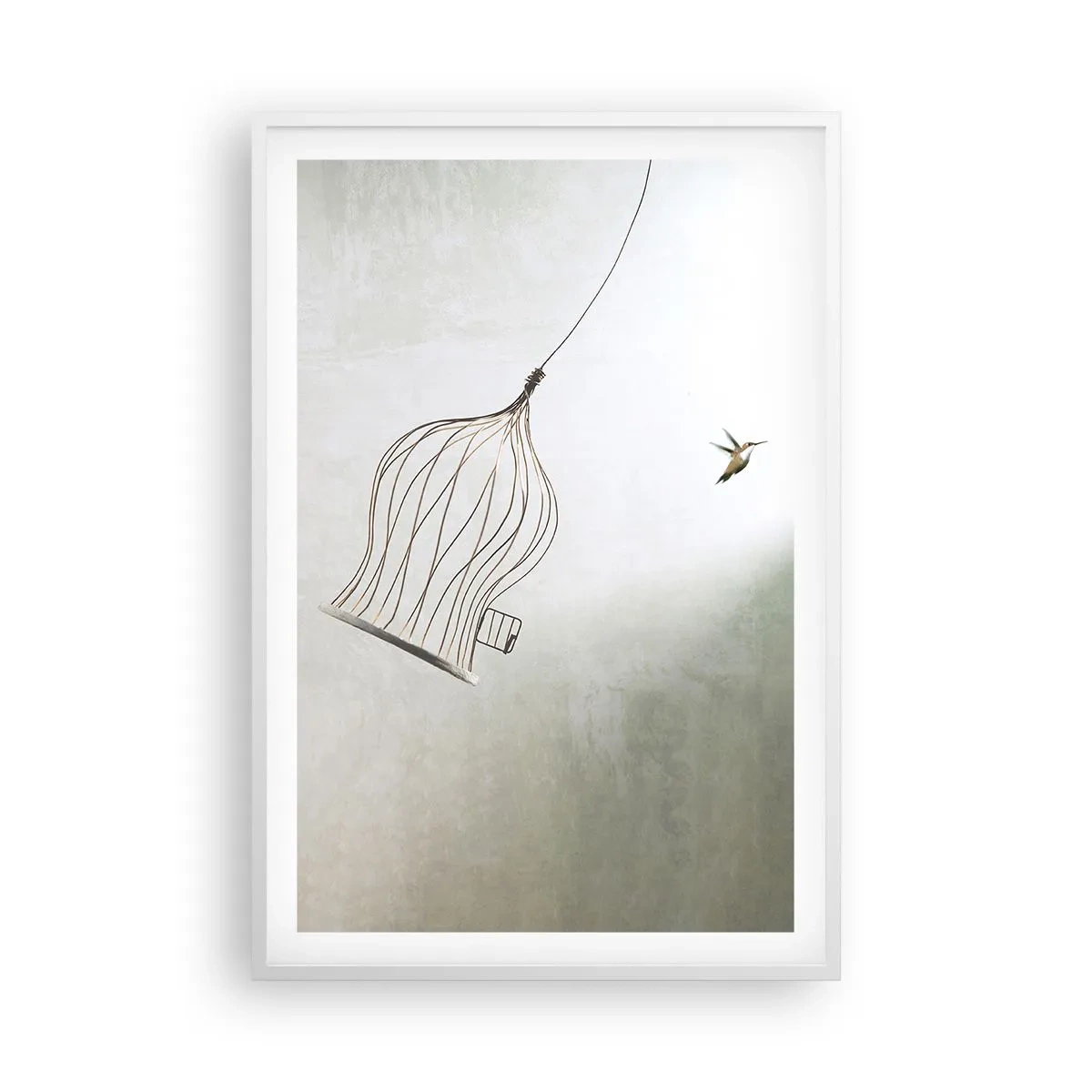 Poster in een witte lijst - In je element - 61x91 cm