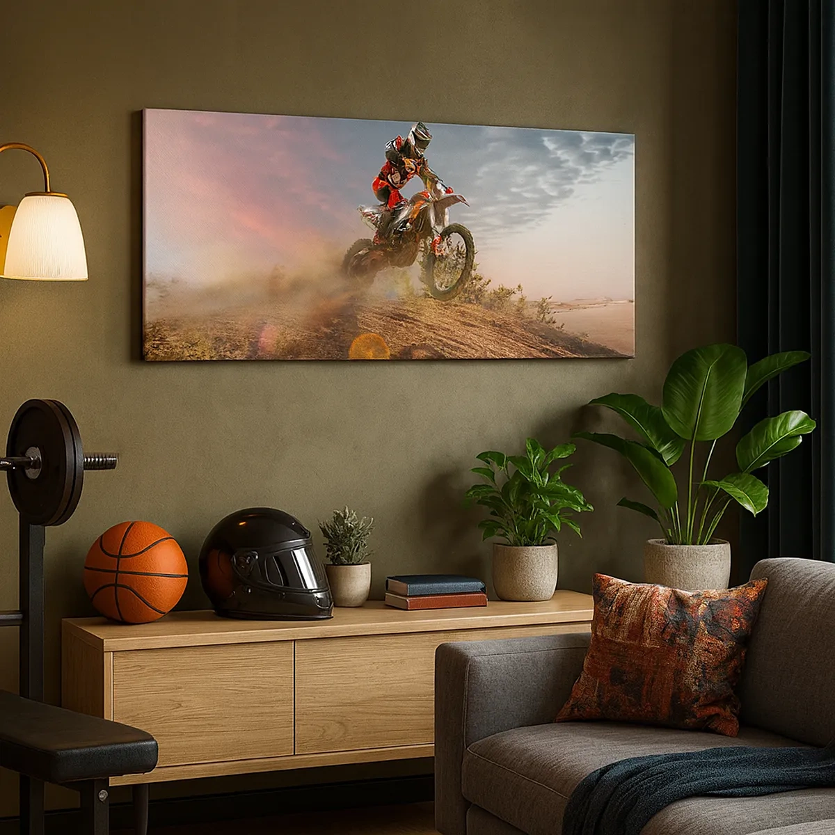 Schilderen op canvas - Voor overwinning - 30x30 cm