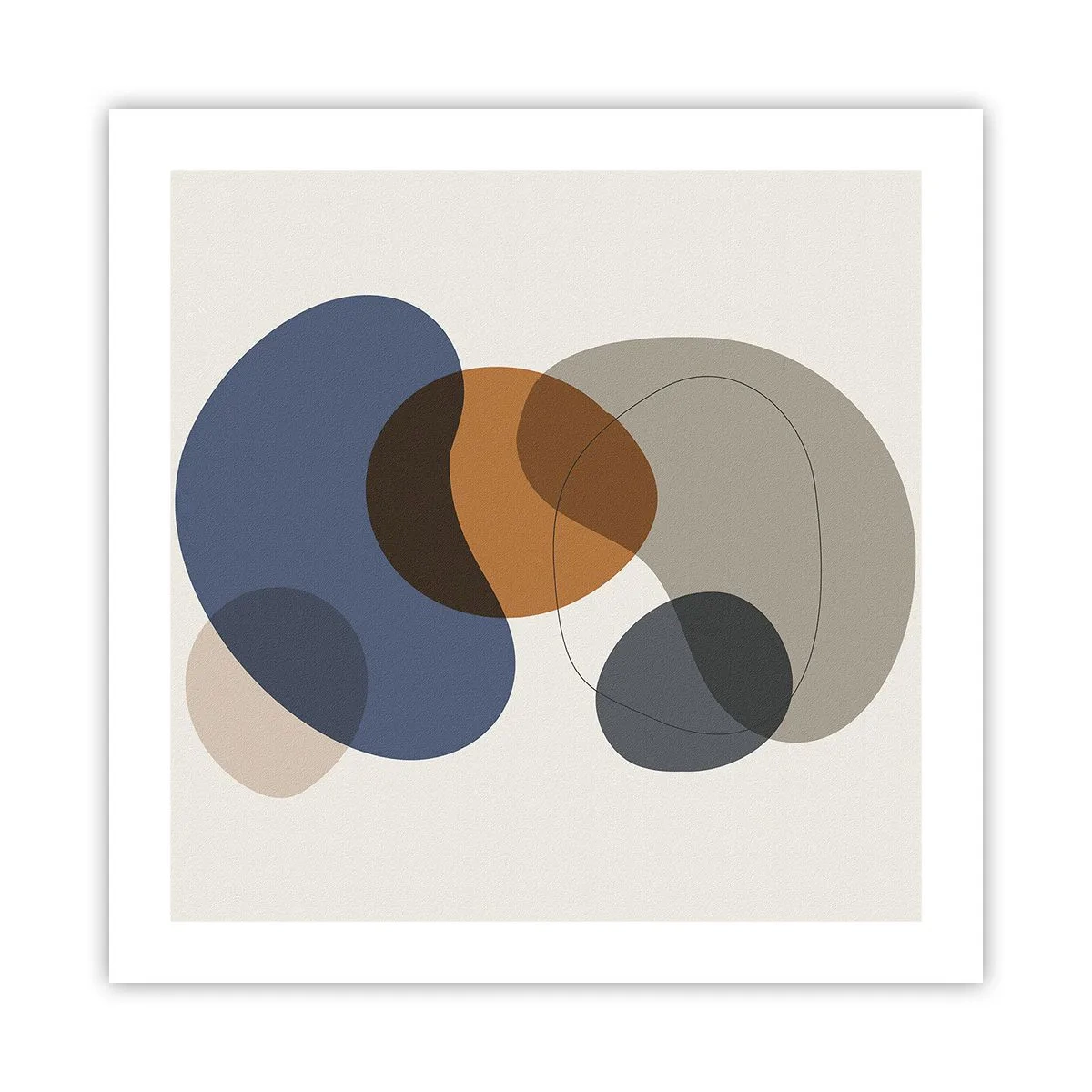 Poster - Kleur druppels - 50x50 cm