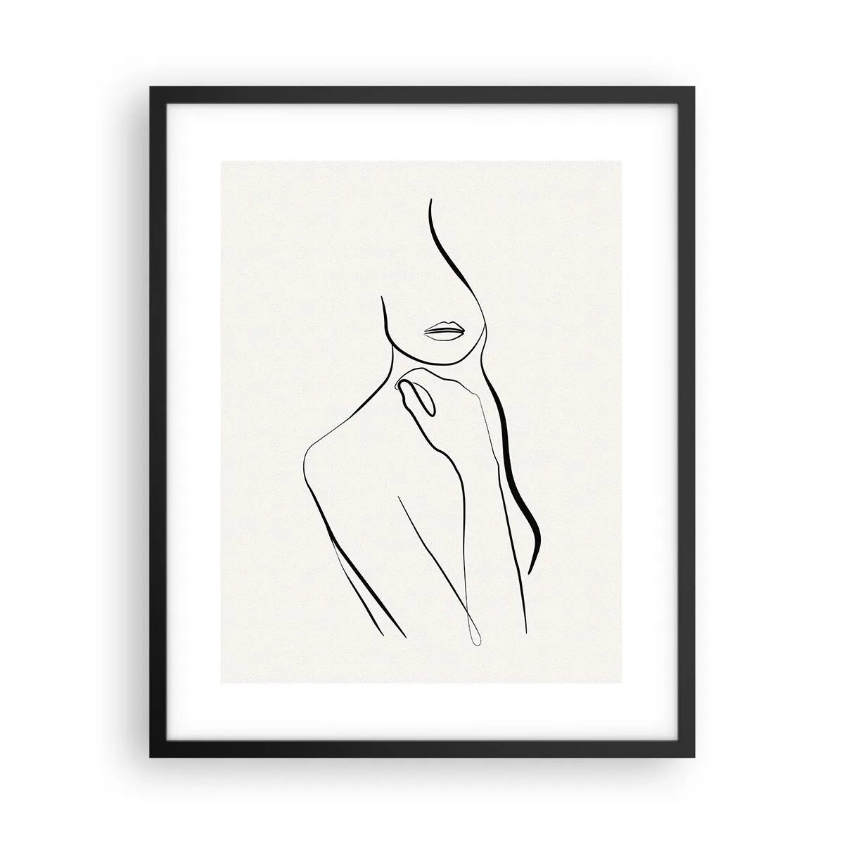 Poster in een zwarte lijst - Een golf van melancholie - 40x50 cm