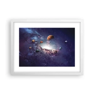Poster in een witte lijst - Zonne-dans systeem - 40x30 cm