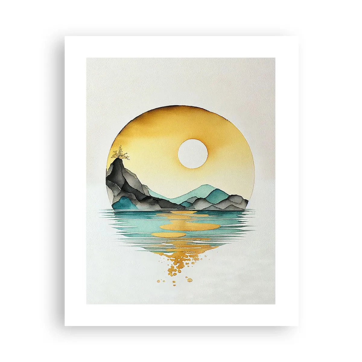 Poster - In de cirkel van schoonheid - 40x50 cm