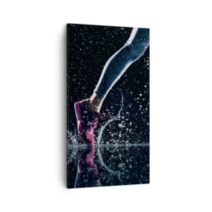 Schilderen op canvas - Hoeveel kracht in de benen - 45x80 cm