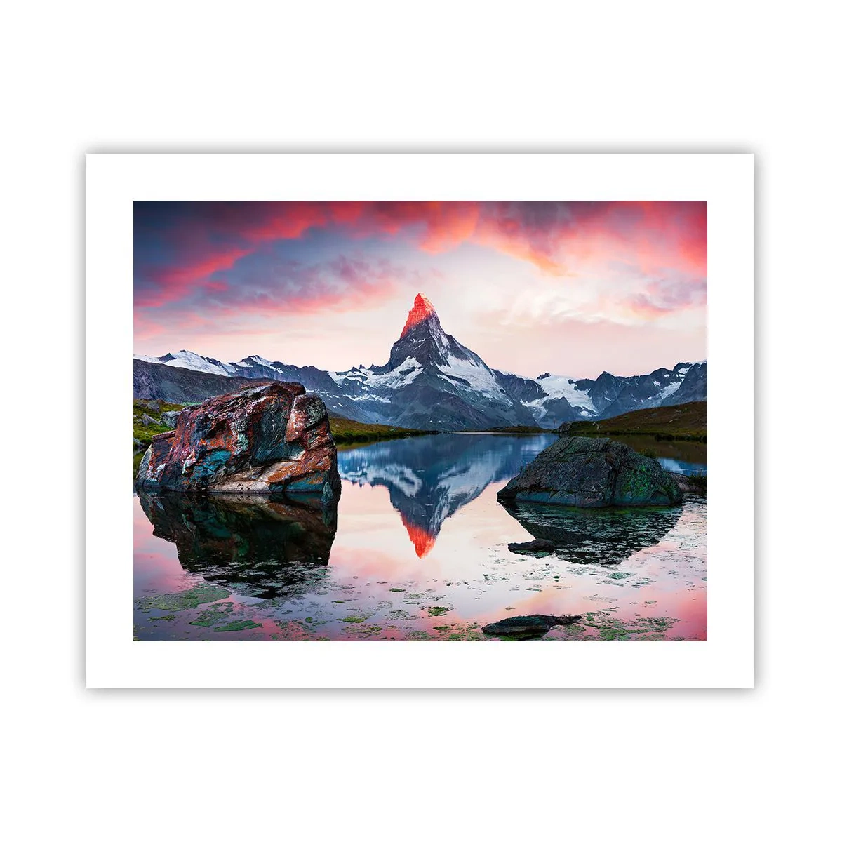 Poster - Het hart van de bergen is heet - 50x40 cm