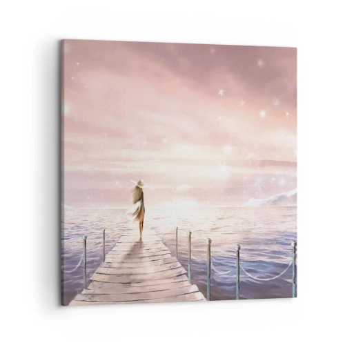 Schilderen op canvas - In het licht van een droom - 50x50 cm