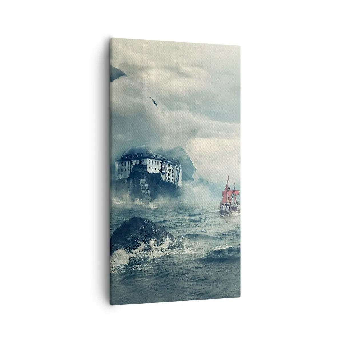 Schilderen op canvas - In magische wateren - 55x100 cm