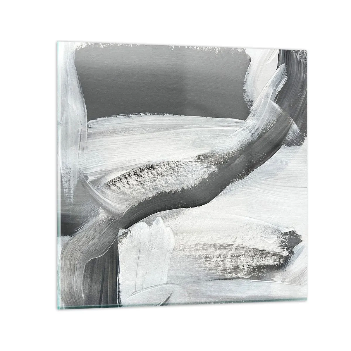 Schilderen op glas - Een beslissende beweging - 60x60 cm