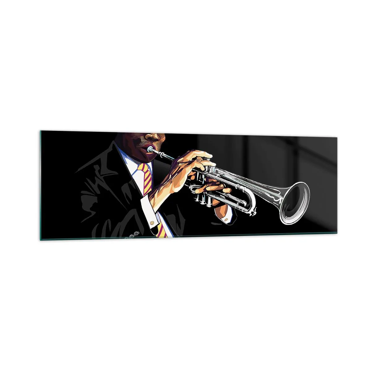 Schilderen op glas - Charme van oude school - 160x50 cm