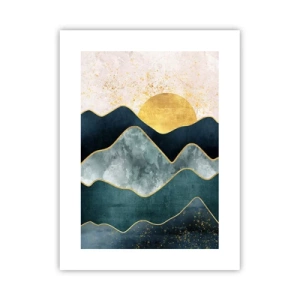 Poster - Achter de zeven bergen - 30x40 cm
