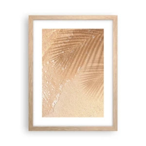 Een poster in een licht eiken lijst - De schaduw van een hete zomer - 30x40 cm