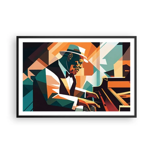 Poster in een zwarte lijst - Al die jazz - 91x61 cm