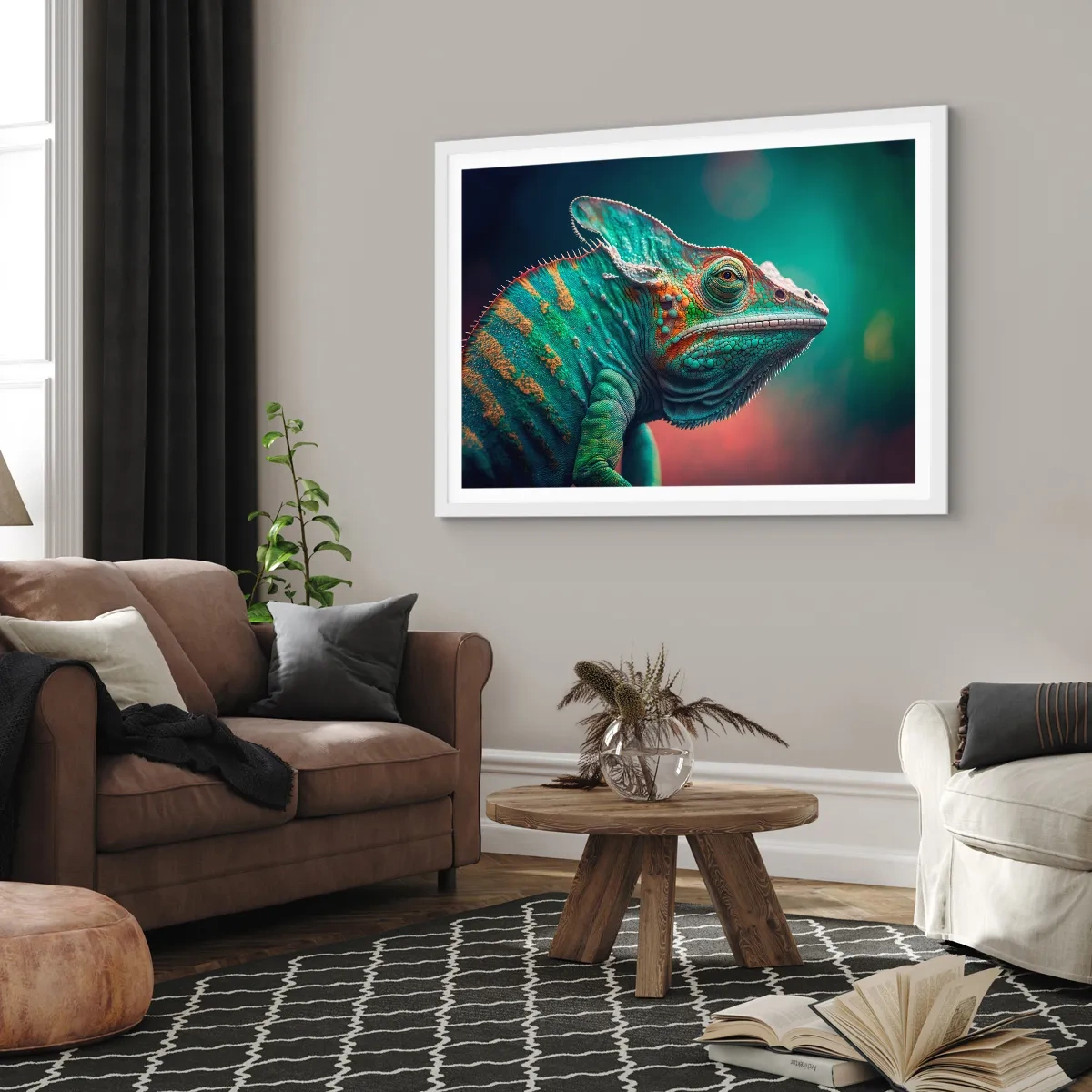 Poster in een witte lijst - Jij ziet mij? Niet goed… - 91x61 cm