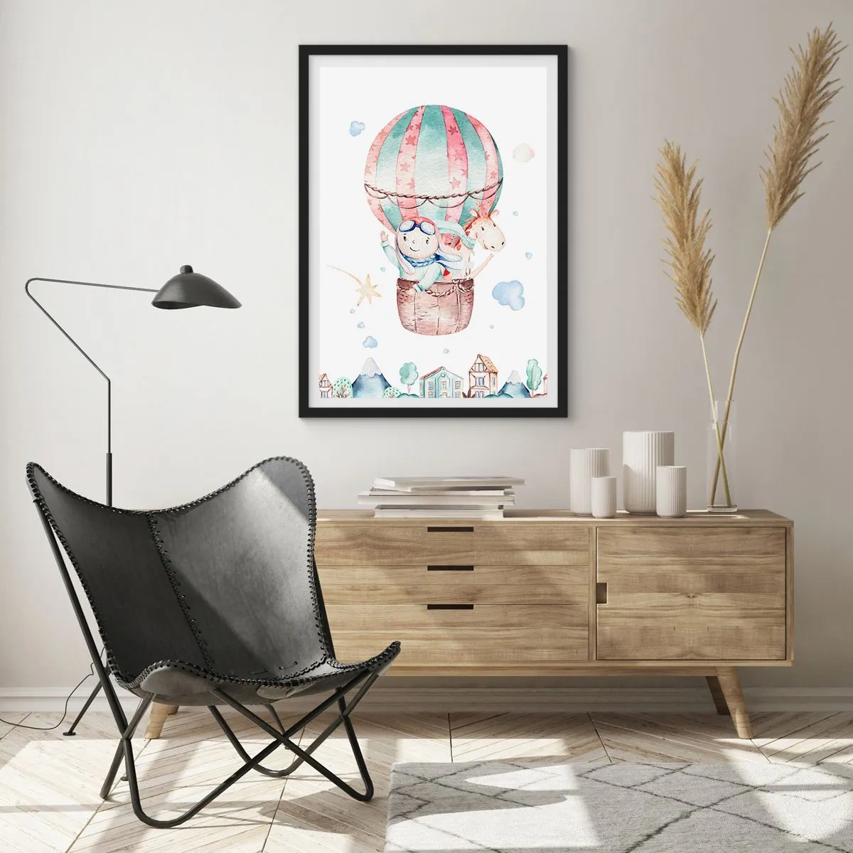 Poster in een zwarte lijst - We zijn zo terug! - 30x40 cm