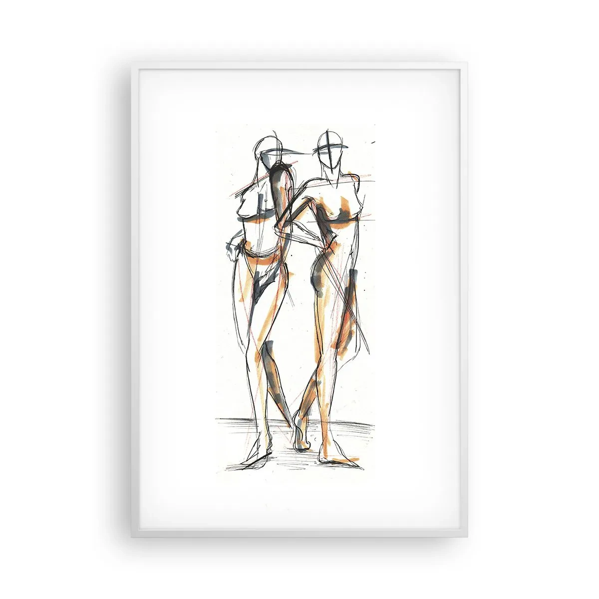 Poster in een witte lijst - Een studie van genade - 70x100 cm