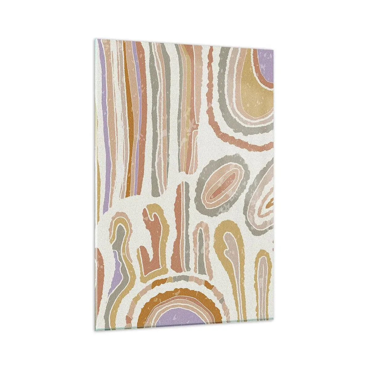 Schilderen op glas - Kleurrijke doorsneden - 80x120 cm