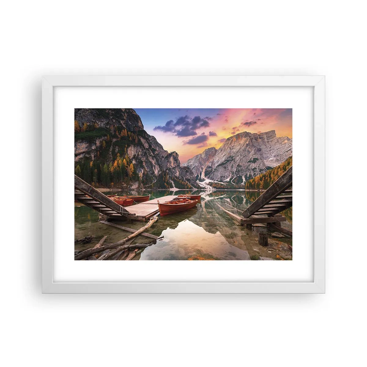 Poster in een witte lijst - Belofte van de dag - 40x30 cm