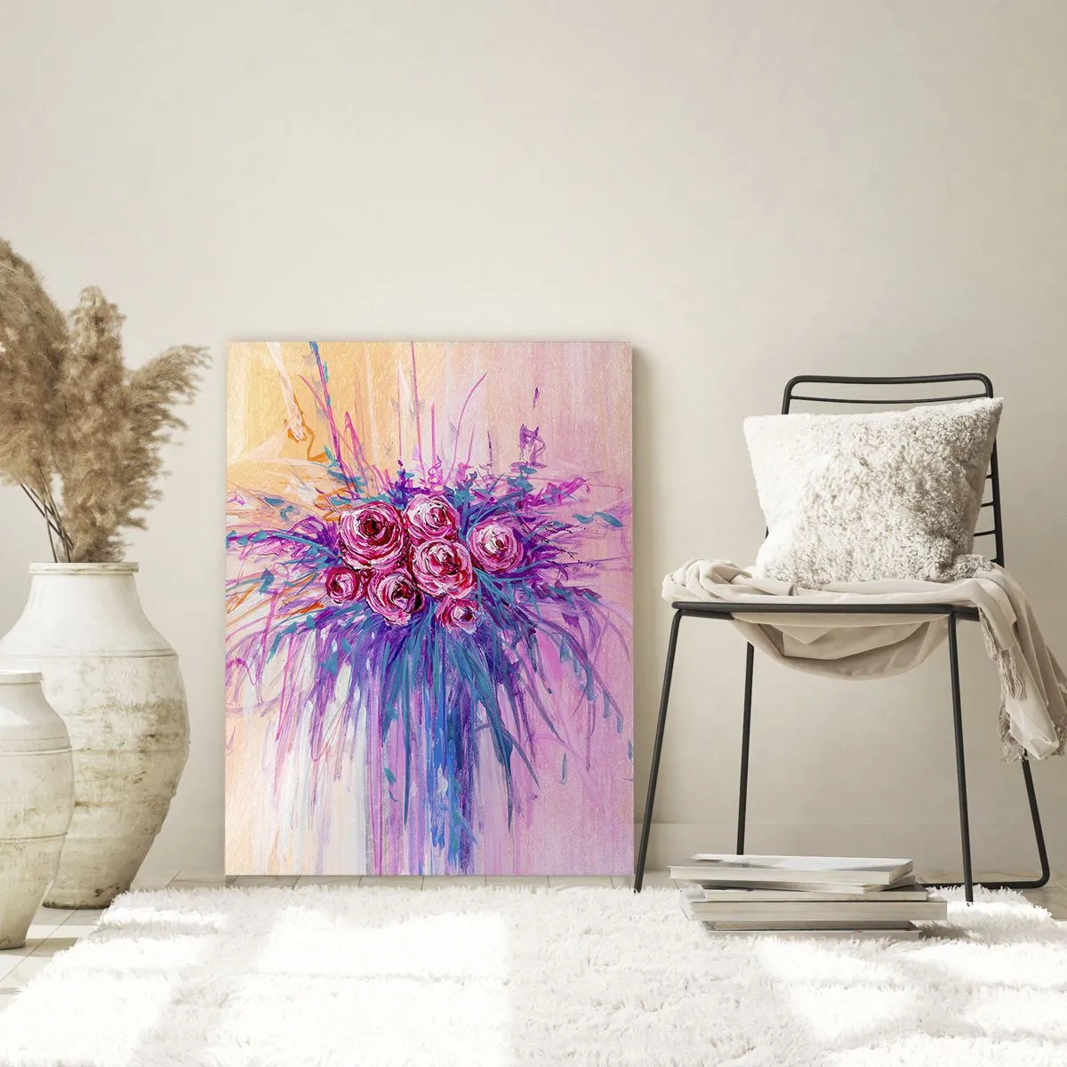 Schilderen op glas - Rozenfontein - 50x70 cm