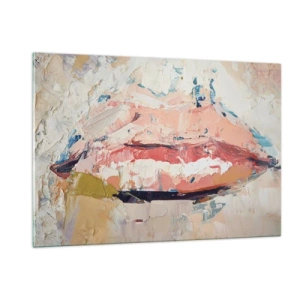 Schilderen op glas - Het wekt de zintuigen - 120x80 cm