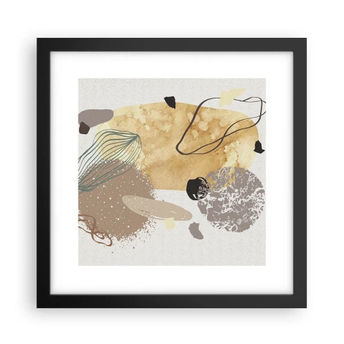 Poster in een zwarte lijst - Toegepaste plumcologie - 30x30 cm