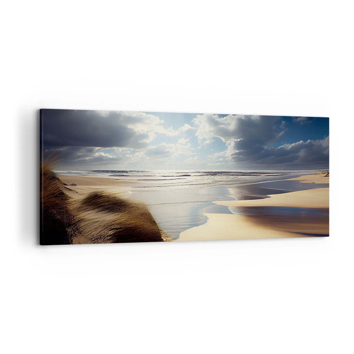 Schilderen op canvas - Strand, wild strand - 120x50 cm