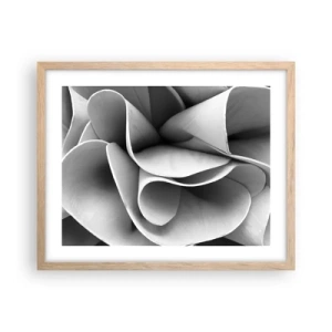 Een poster in een licht eiken lijst - Het gebeurt in de ruimte - 50x40 cm