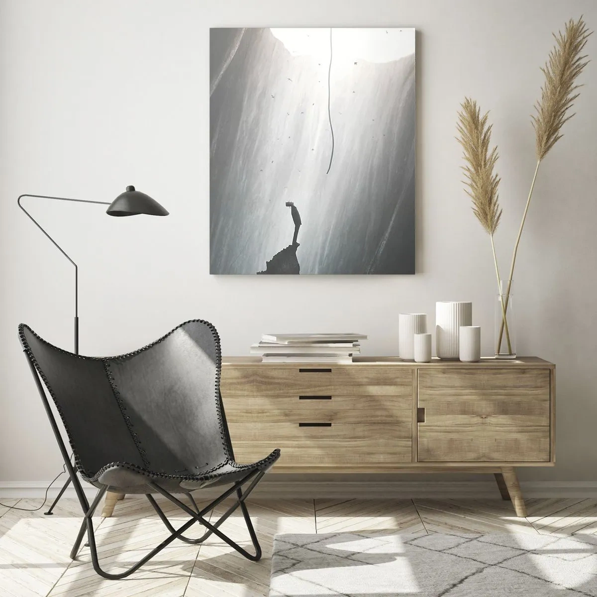 Schilderen op glas - Er is altijd een uitweg - 80x120 cm