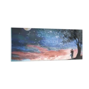 Schilderen op glas - Een sterrenspektakel - 100x40 cm