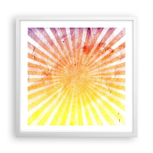 Poster in een witte lijst - Zonsopgangen en zonsondergangen - 50x50 cm