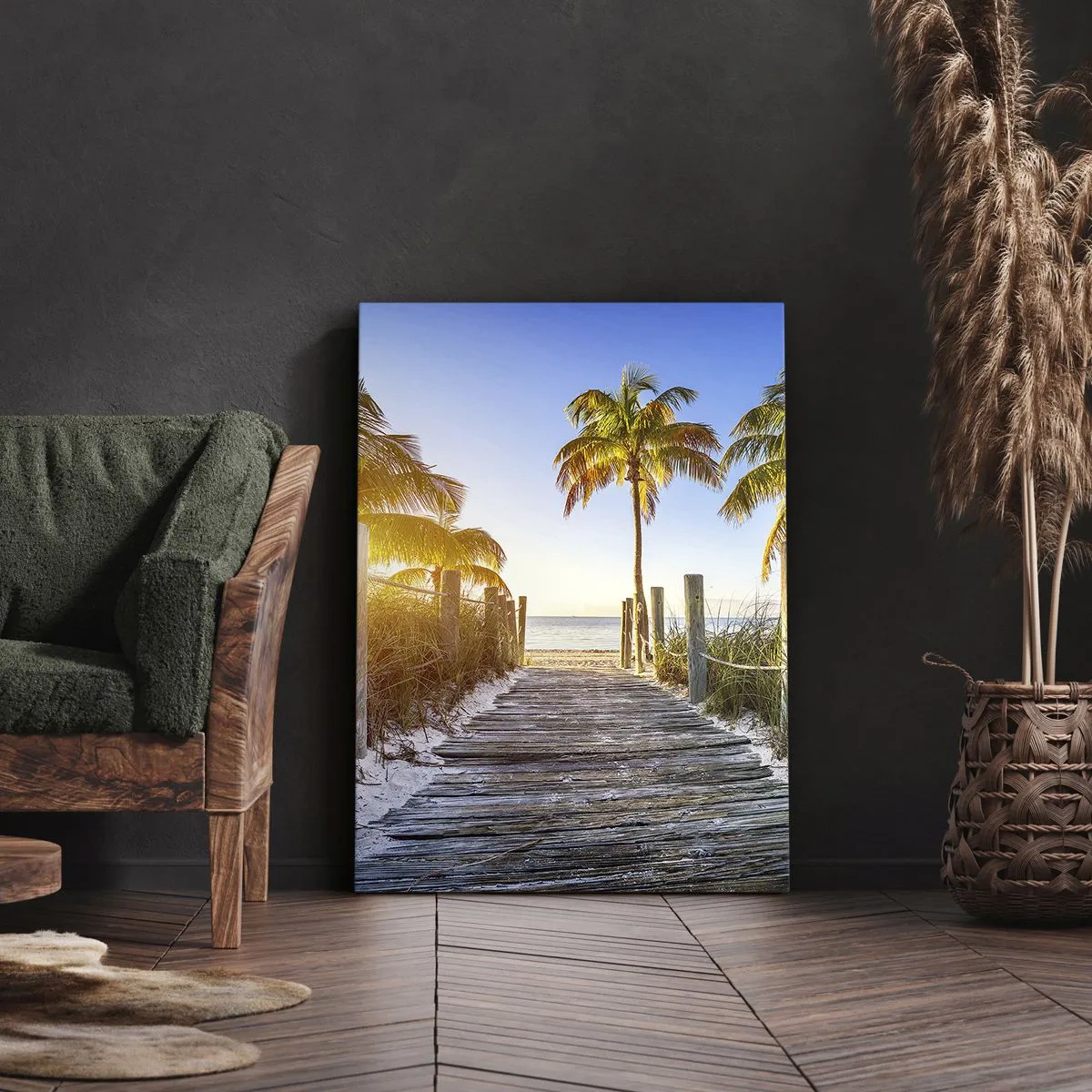 Schilderen op canvas - Rechtstreeks naar het paradijs - 50x70 cm