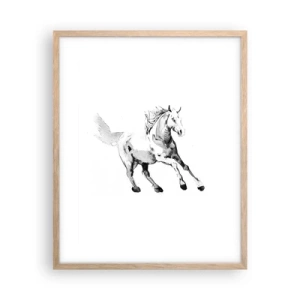 Een poster in een licht eiken lijst - Ongetemde ziel - 40x50 cm