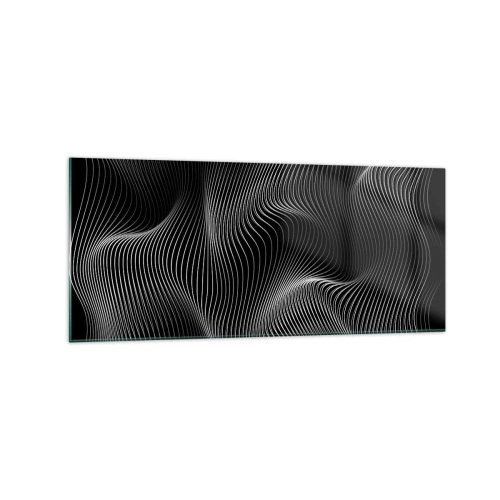 Schilderen op glas - Dans van licht in de ruimte - 120x50 cm