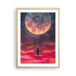 Een poster in een licht eiken lijst - Droom - 50x70 cm