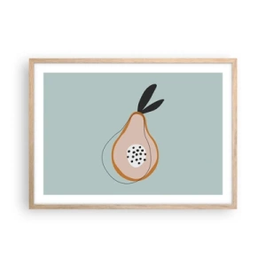 Een poster in een licht eiken lijst - Doordringen in de aard van de dingen - 70x50 cm