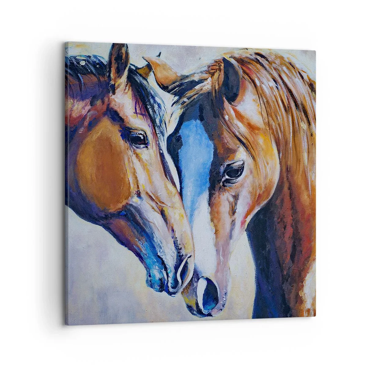 Schilderen op canvas - Is het vriendschap? is het liefde? - 50x50 cm