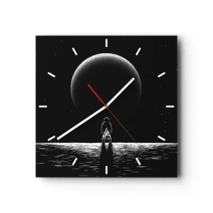 Wandklok - Klok - Oog in oog - 40x40 cm