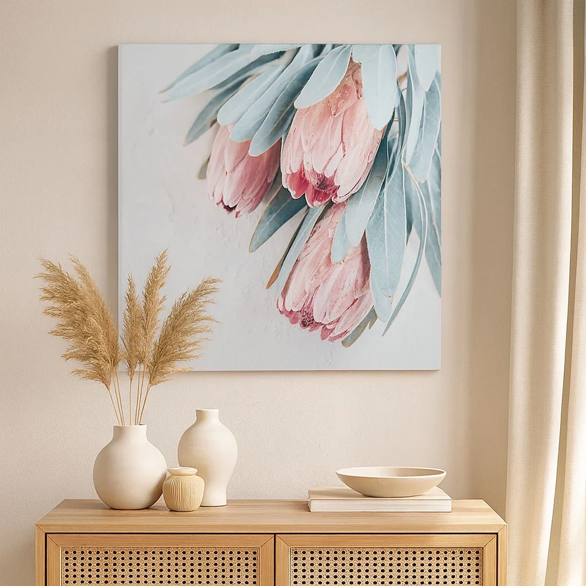 Schilderen op canvas - Schaamt zich voor hun eigen schoonheid - 30x30 cm