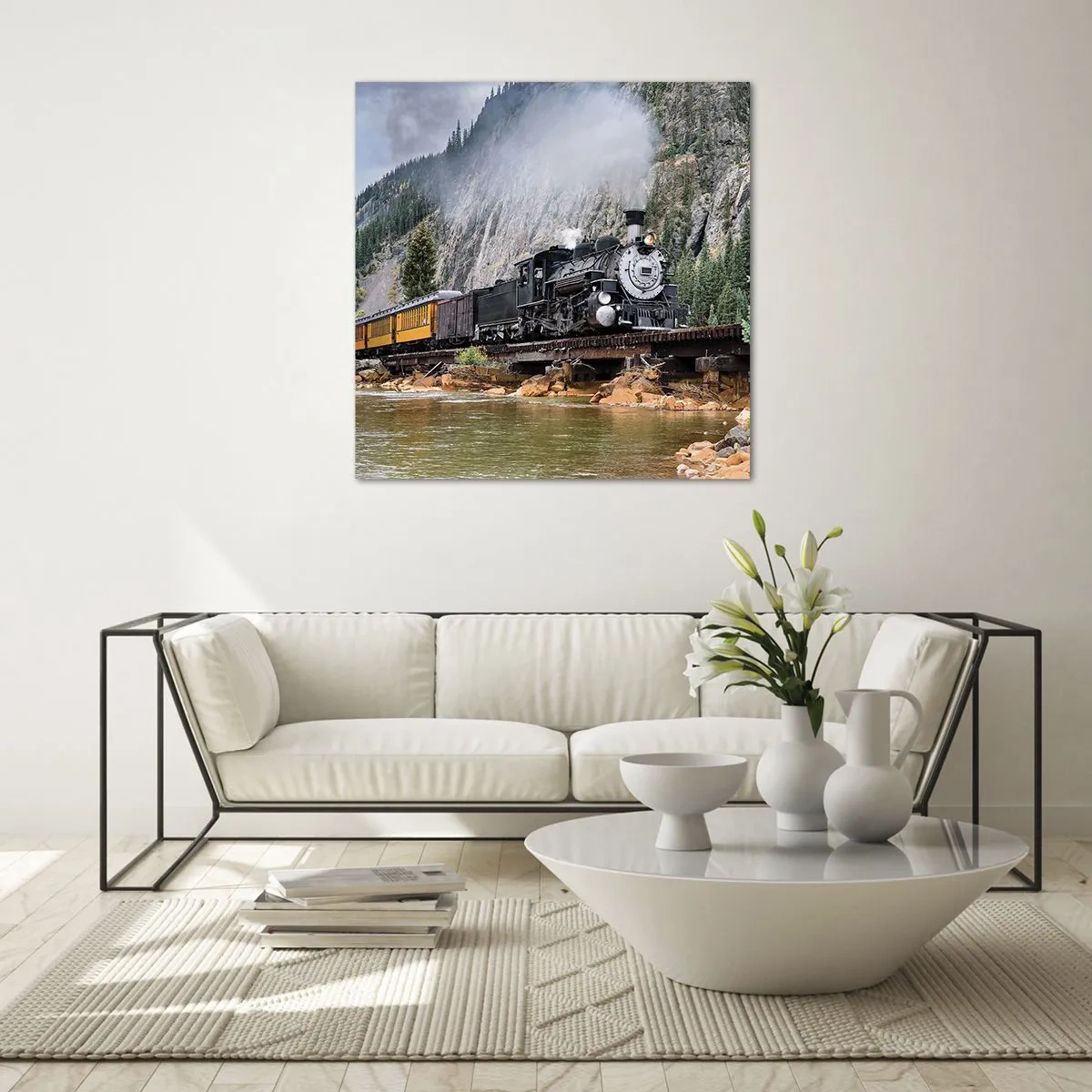 Schilderen op glas - Waar wil je naar toe? Waar naar toe? - 70x70 cm