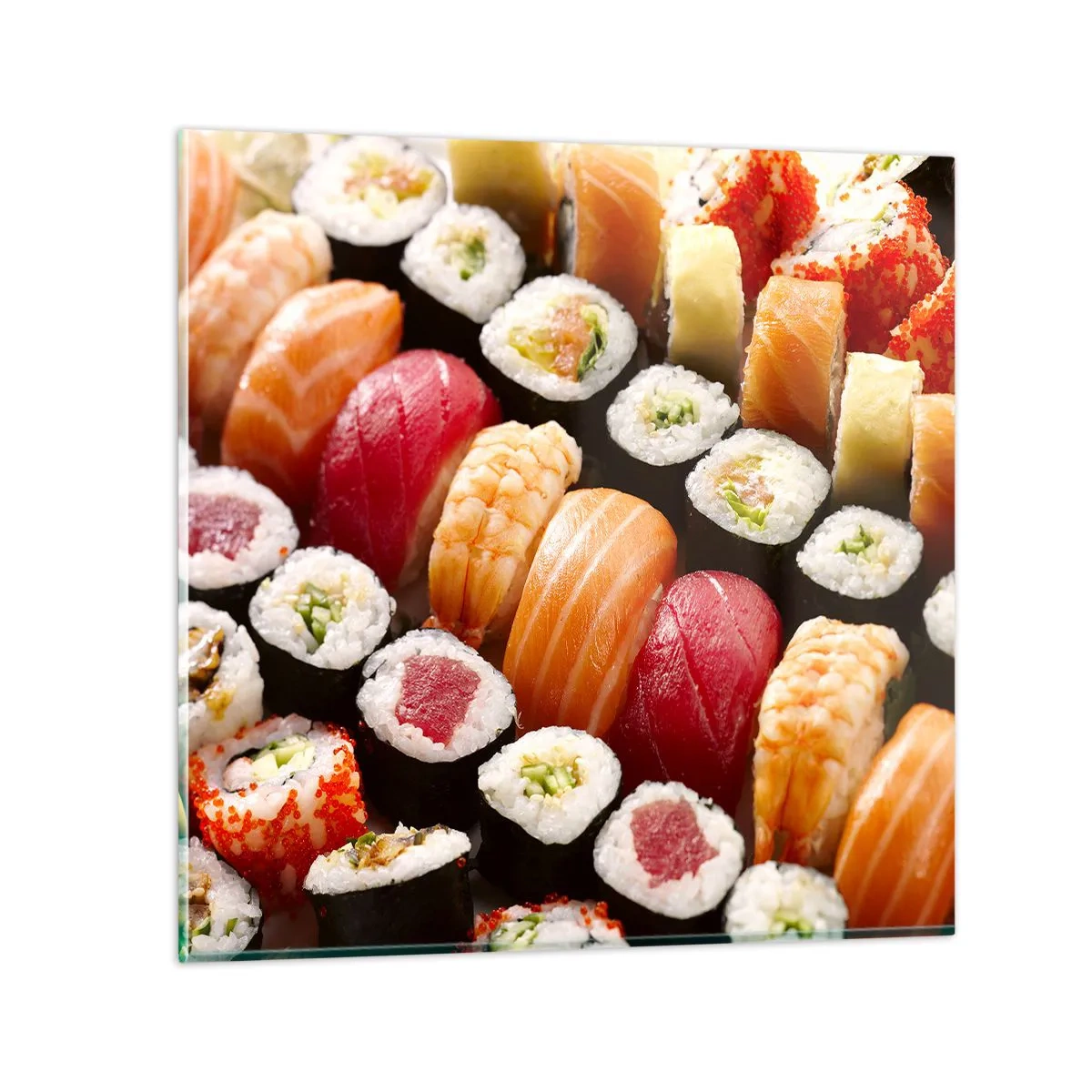 Schilderen op glas - Kleuren en smaken van Azië - 70x70 cm